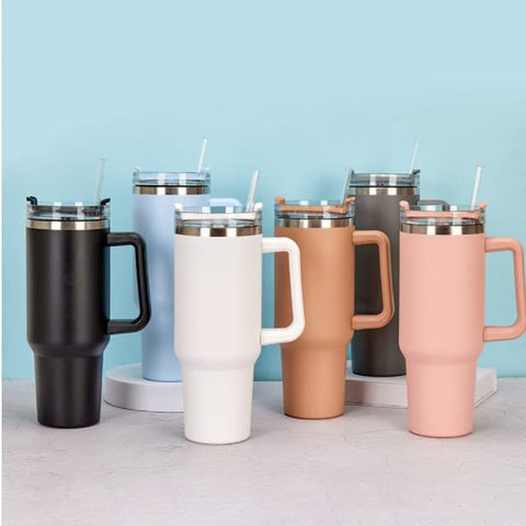 Tumbler with Lid and Straw 1200 ml
